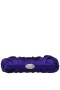 Women Nina Shoes Satin Shop | Concord Midnight Plum Pleated Frame Clutch With Crystal Clasp