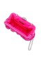 Women Nina Shoes Satin Shop | Concord Ultra Pink Pleated Frame Clutch With Crystal Clasp