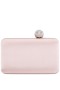 Women Nina Shoes Satin Shop | Kimberly Pearl Rose Satin Minaudiere With Crystal Clasp
