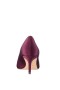 Women Nina Shoes Satin Shop | Nina60 Bordeaux Satin Mid-heel Classic Pump