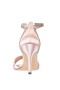 Women Nina Shoes Satin Shop | Venus Pearl Rose Satin High-heel Sandals With Ankle-strap