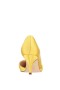 Women Nina Shoes Wide Widths | Blakely Citron Satin D'orsay Mid-heel Pleated-toe Pumps