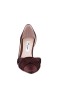 Women Nina Shoes Wide Widths | Blakely Dark Chocolate Satin D'orsay Mid-heel Pleated-toe Pumps