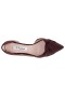Women Nina Shoes Wide Widths | Blakely Dark Chocolate Satin D'orsay Mid-heel Pleated-toe Pumps