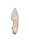 Women Nina Shoes Wide Widths | Blakely New Silver Satin D'orsay Mid-heel Pleated-toe Pumps