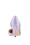 Women Nina Shoes Wide Widths | Blakely Royal Lilac Satin D'orsay Mid-heel Pleated-toe Pumps
