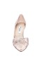 Women Nina Shoes Wide Widths | Blakely Taupe Satin D'orsay Mid-heel Pleated-toe Pumps