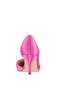 Women Nina Shoes Wide Widths | Blakely Ultra Pink Satin D'orsay Mid-heel Pleated-toe Pumps