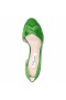 Women Nina Shoes Wide Widths | Contesa Apple Satin D'orsay Pumps With A Peep-toe On A Mid-heel
