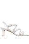 Women Nina Shoes Wide Widths | Genaya Silver Strappy Mid-heel dressy Sandal