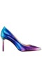 Women Nina Shoes Wide Widths | Nina85 Electric Blue Ombre Patent Leatherette High-heel Classic Pump