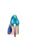 Women Nina Shoes Wide Widths | Nina85 Electric Blue Ombre Patent Leatherette High-heel Classic Pump