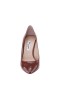 Women Nina Shoes Wide Widths | Nina85 Mocha Patent Leatherette High-heel Classic Pump