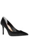 Women Nina Shoes Wide Widths | Nina85 True Blacksuedette High-heel Classic Pump