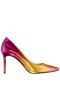Women Nina Shoes Wide Widths | Nina85 Wine Ombre Patent Leatherette High-heel Classic Pump