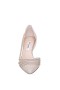 Women Nina Shoes Wide Widths | Noreen Platino Glitter With Crystals Mid-heel D'orsay Pumps With Pointed-toe