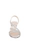 Women Nina Shoes Wide Widths | Noura Silver Glitter Crystal Slingback Mid-heel Evening Sandal