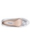 Women Nina Shoes Wide Widths | Rhiyana Silver Satin Peep Toe High-heel Classic Pump