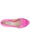 Women Nina Shoes Wide Widths | Rhiyana Ultra Pink Satin Peep Toe High-heel Classic Pump