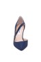 Women Nina Shoes Wide Widths | Thelma New Navy Peau Pointy-toe Mid-heel Classic Pump