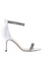 Women Nina Shoes Wide Widths | Vauna Ivory Satin Ankle-strap Mid-heel Evening Sandal