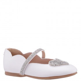Kids Nina Shoes Ballet Flats | Diaz White Ballet Flats