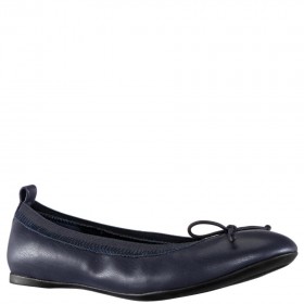 Kids Nina Shoes Ballet Flats | Esther Navy-smooth