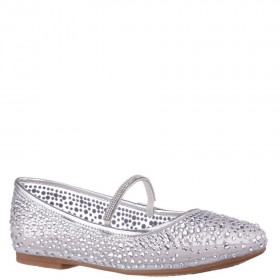 Kids Nina Shoes Ballet Flats | Jax Silver Ballet Flats
