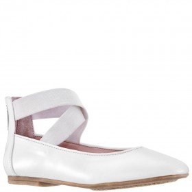 Kids Nina Shoes Ballet Flats | Marissa White Patent