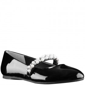Kids Nina Shoes Ballet Flats | Nataly Black Patent