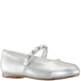 Kids Nina Shoes Ballet Flats | Nataly Toddler-silver Soft Nappa