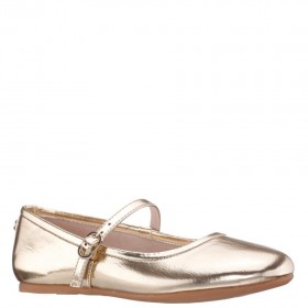 Kids Nina Shoes Ballet Flats | Nicola Gold Metallic Ballet Flats