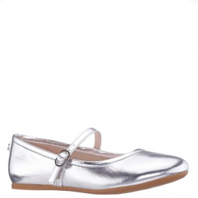 Kids Nina Shoes Ballet Flats | Nicola Silver Metallic Ballet Flats