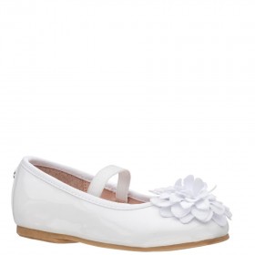 Kids Nina Shoes Dress Shoes | Jeanesse Toddler-white-patent