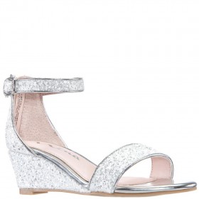 Kids Nina Shoes Dress Shoes | Kristina White Chunky Glitter