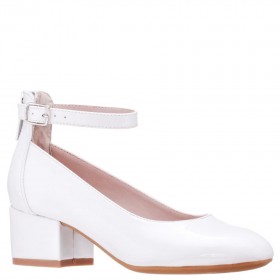 Kids Nina Shoes Dress Shoes | Lennie White-patent