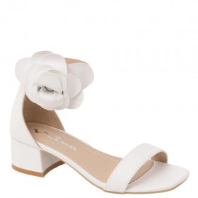 Kids Nina Shoes Dress Shoes | Mona White Heel Sandal