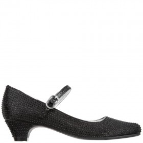 Kids Nina Shoes Dress Shoes | Zelia Black Satin