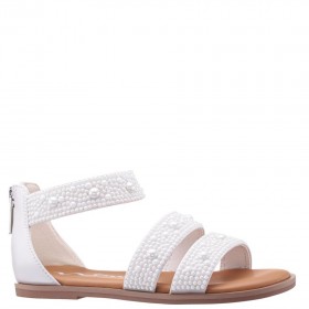 Kids Nina Shoes Sandals | Analeigh White Flat Sandal