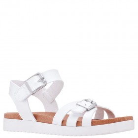 Kids Nina Shoes Sandals | Lacey White-tumbled Leather