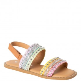 Kids Nina Shoes Sandals | Suissa Multi Colored Flat Sandal
