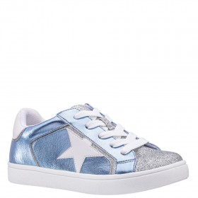 Kids Nina Shoes Sneakers | Evon Light Blue-metallic