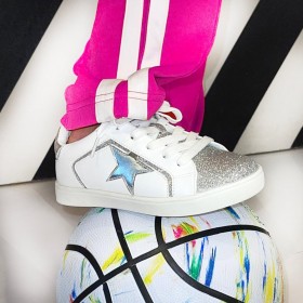 Kids Nina Shoes Sneakers | Evon White-smooth