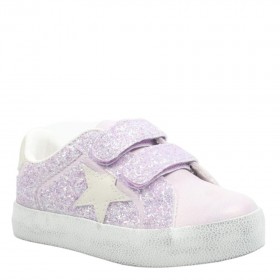 Kids Nina Shoes Sneakers | Koryana Light Purple Glitter Low Top Sneakers