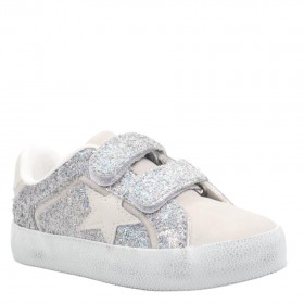 Kids Nina Shoes Sneakers | Koryana Silver Glitter Low Top Sneakers