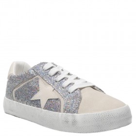 Kids Nina Shoes Sneakers | Koryana Silver Glitter Low Top Sneakers