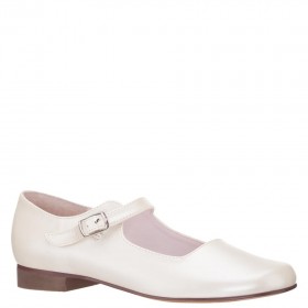 Kids Nina Shoes Wide Widths | Bonnett Bone Pearlized