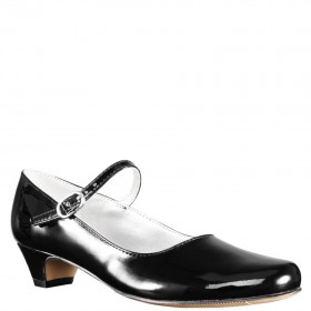 Kids Nina Shoes Wide Widths | Seeley Black Patent