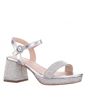 Nina Shoes Dress Shoes | Marysol Kids Silver Dress Sandal