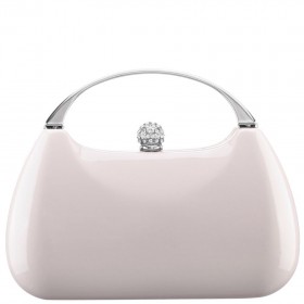 Women Nina Shoes Handbags | Brando Ecru Patent Pu Minaudiere